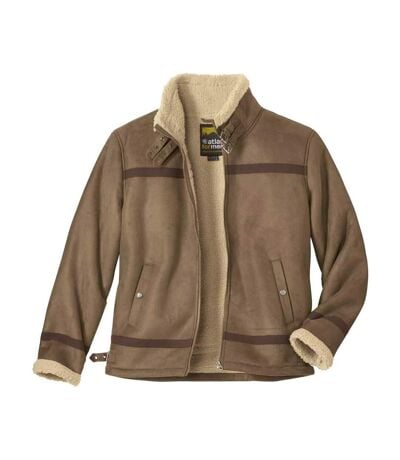 Doudoune matelassée homme brun-beige Atlas For Men