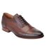Mens Angelo Leather Derby Shoes Brown Base London-1