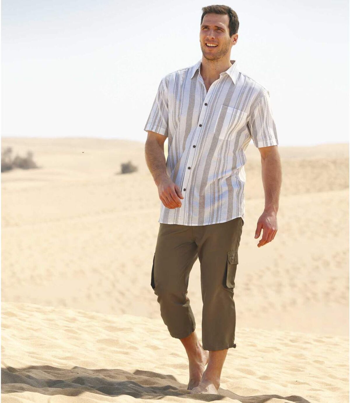 Trojštvrťové mikrovláknové nohavice Holidays Atlas For Men