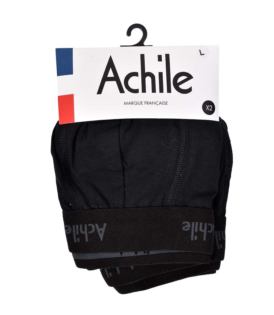 Boxer Homme ACHILE Ultra confort Qualité Française Pack de 4 Boxers ACHILE Noirs-2