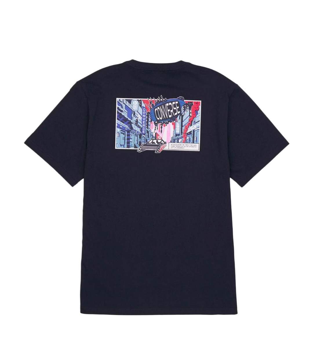 T-Shirt noir homme converse back-2
