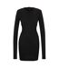 Robe Moulante Kemila Femme Noir Hugo-1