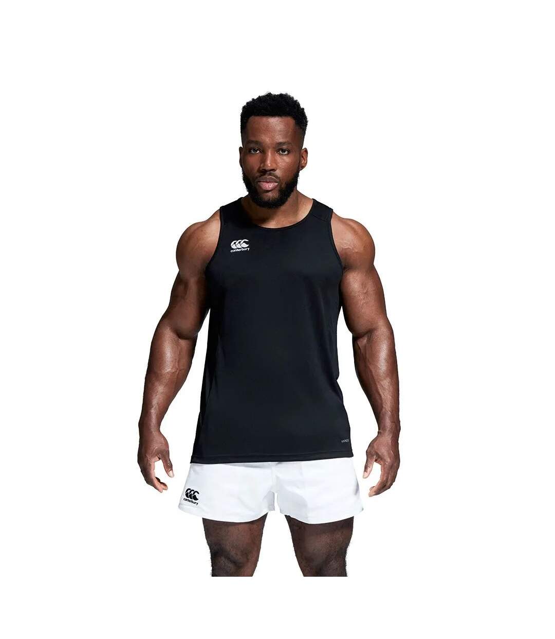 Mens Club Dry Tank Top Black Canterbury-1