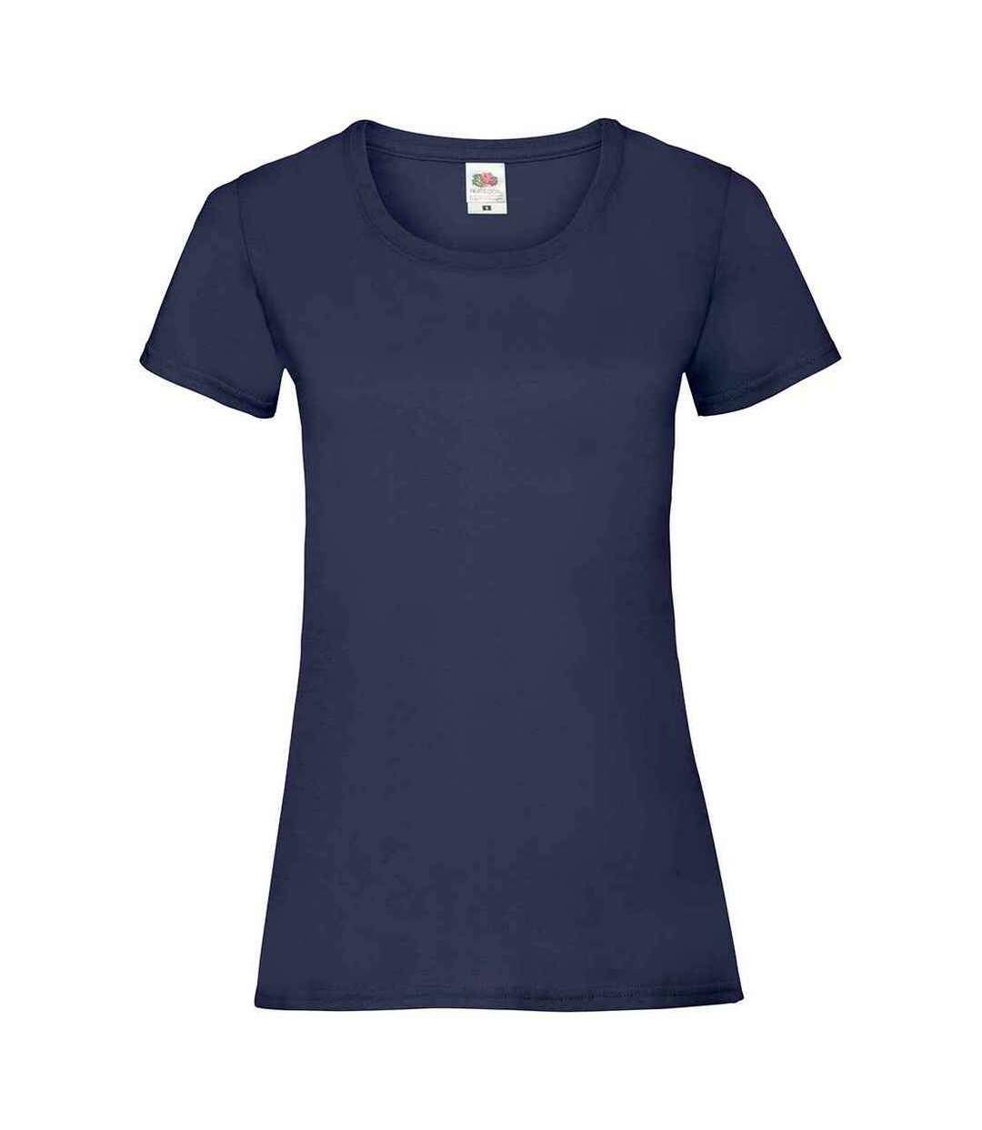 T-shirt valueweight femme bleu marine foncé Fruit of the Loom