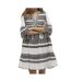 Robe beige/noire femme vero moda dicthe - l-1