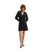 Womens/ladies Dimkai Wrap Dress Black Boss-1