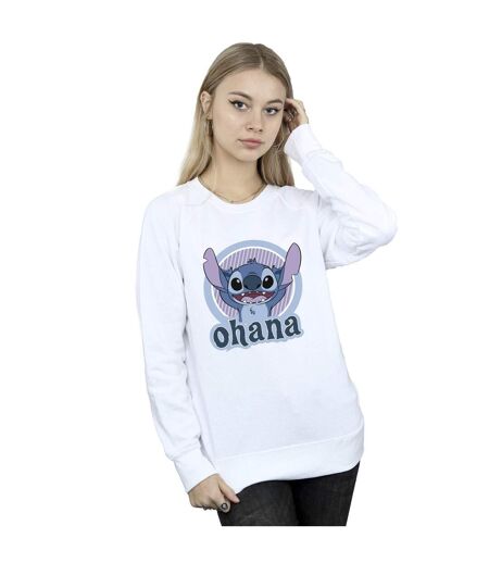 Disney - Sweat LILO AND STITCH OHANA CIRCLE - Femme (Blanc) - UTBI22870