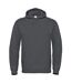 Mens hooded hoodie heather grey B&C