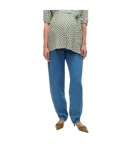 Jean Femme Bleu Denim Clair Mamalicious