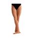 Collant de ballet avec pieds high performance femme marron clair Silky Dance