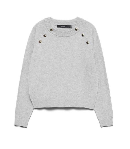 Pull gris femme vero moda happy