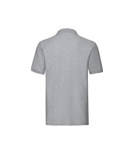 Polo Premium Homme Gris Clair Chiné Fruit Of The Loom