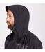 Mens gryffin contrast panel waterproof jacket black/black pepper Craghoppers-3