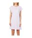 Womens/ladies Crew Neck T-shirt Dress Purple Boss-4