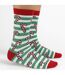 12 Pair Multipack Mens Christmas Design Socks-3