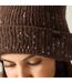 Bonnet Uni À Revers Lorelai Femme Marron Foncé Regatta-4