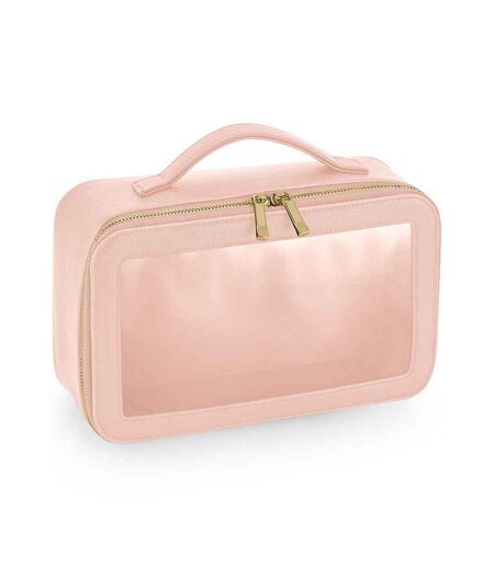 Clear toiletry bag one size soft pink Bagbase