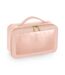 Clear toiletry bag one size soft pink Bagbase