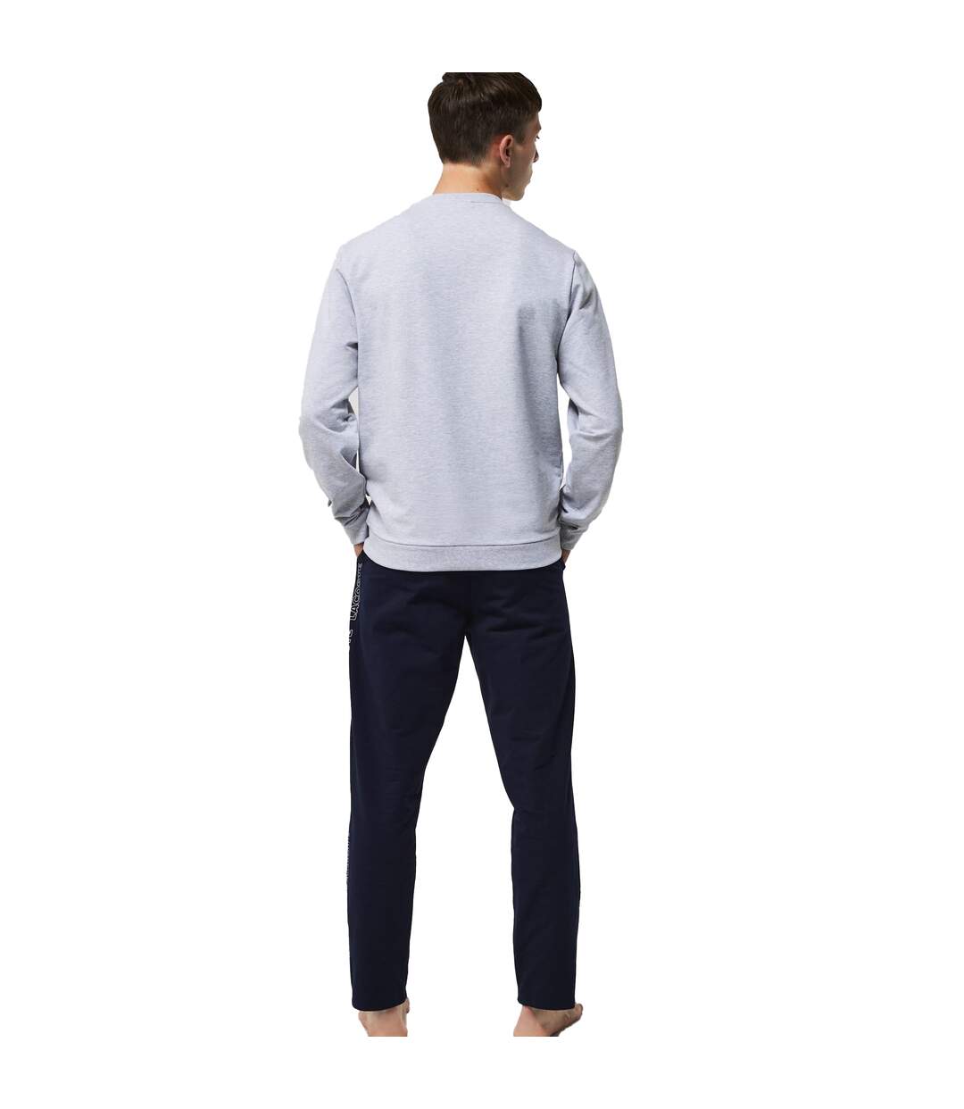 Mens Fleece Jogging Bottoms Navy Lacoste-2