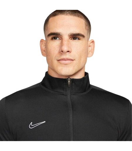 Mens Academy Dri-fit Football Tracksuit Black White Nike