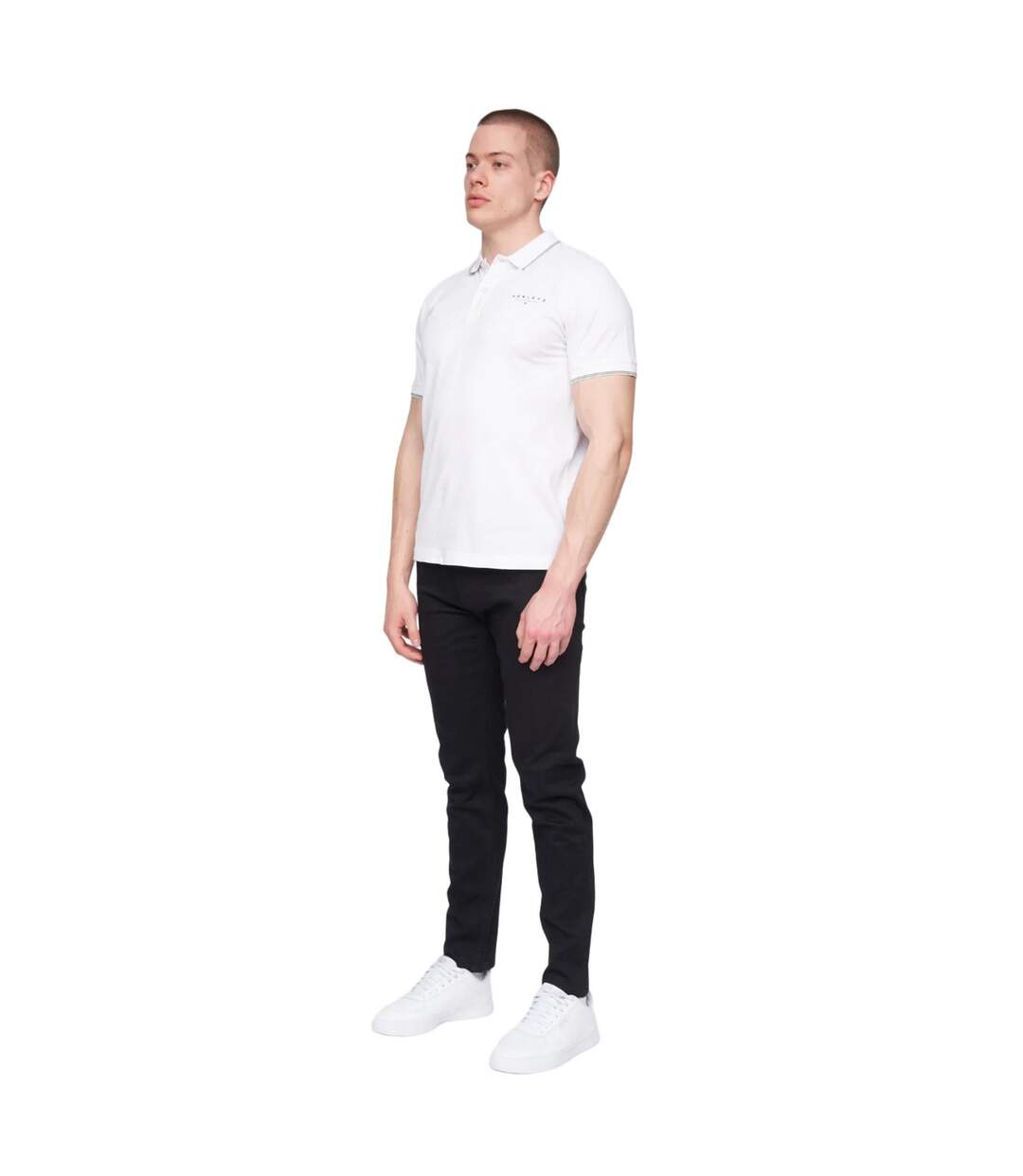 Polo kilhen homme blanc Henleys-3