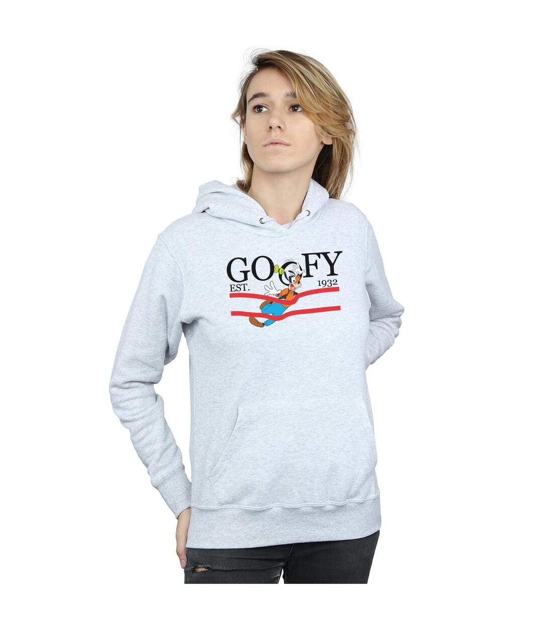 Disney - Sweat à capuche GOOFY BY NATURE - Femme (Gris chiné) - UTBI10804-2