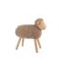 Statuette Mouton en Bois Chalet 45cm Beige-2