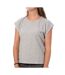 T-shirt gris femme pepe jeans bloom - s-1