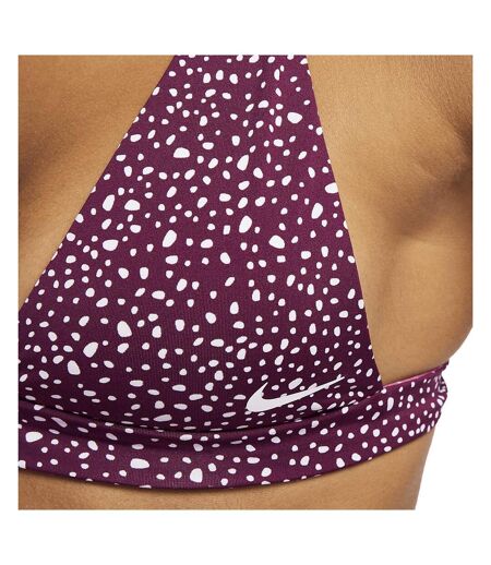 Haut de maillot de bain Violet Femme Nike Reversible Bralette - L