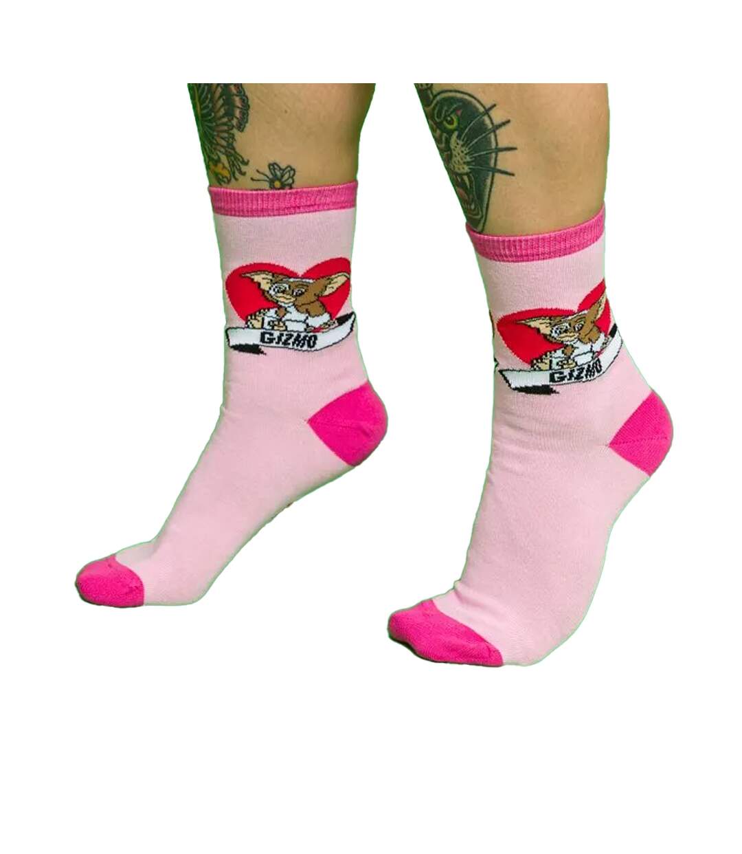 Socquettes Motif Gizmo Motif/style Mignon Adulte Rose Gremlins-4