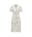 Robe Motif/style Floral Dalluah Femme Crème Noir Boss-1