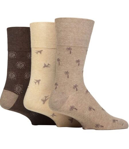 6 Pack Elastic Square Patterned Cotton Socks for Poor Circulation