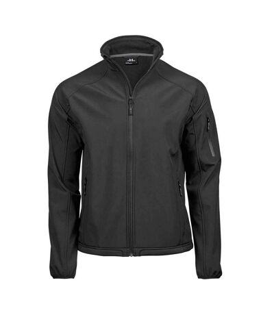 Tee Jays Mens Lightweight Active Soft Shell Jacket (Black)