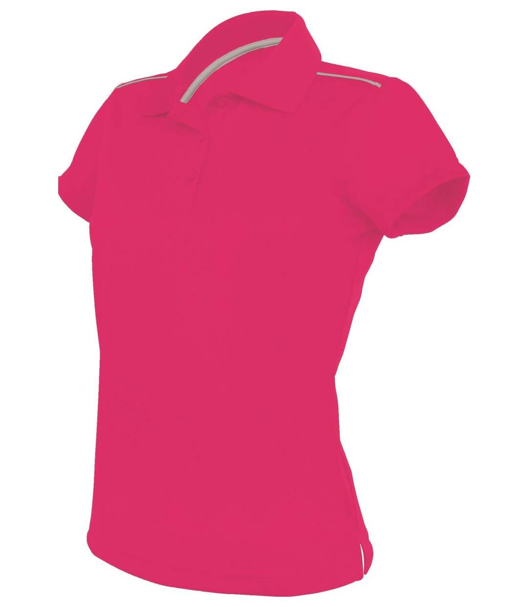 Polo femme sport - PA481 - rose fuchsia - manches courtes-1