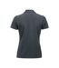 Womens/ladies Manhattan Melange Polo Shirt Anthracite Melange Clique-2