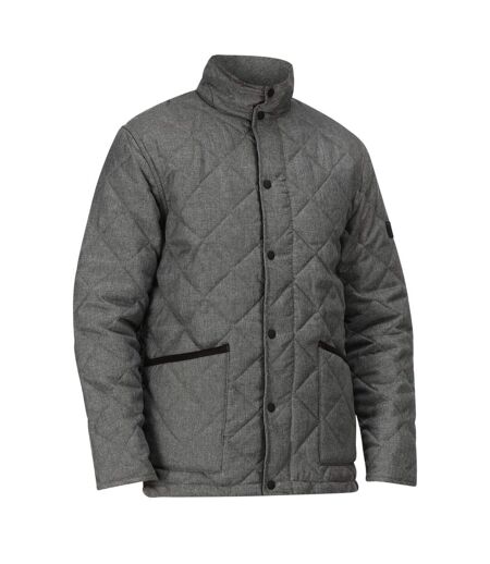 Regatta Mens Londyn Wool Effect Padded Jacket (Dark Grey Marl) - UTRG6128