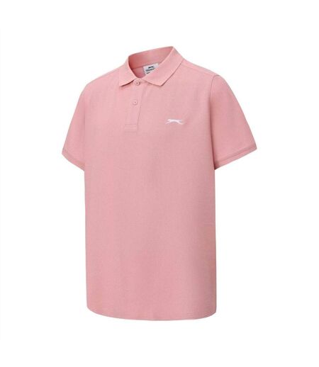Polo Motif/style Logo Brodé Homme Rose Clair Slazenger