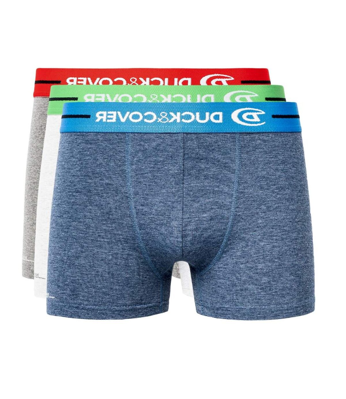 Duck and Cover Mens Dugan Boxer Shorts (Pack of 3) (Blue/White/Gray)