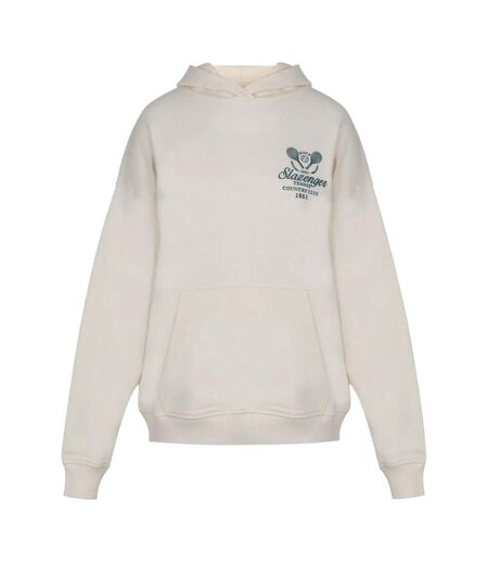 Sweat À Capuche Motif/style Logo Femme Blanc Slazenger