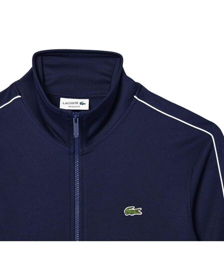 Mens Paris Pique Track Jacket Blue Lacoste