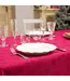 Nappe Jacquard Imprimé Flocons 140x240cm Rouge-3