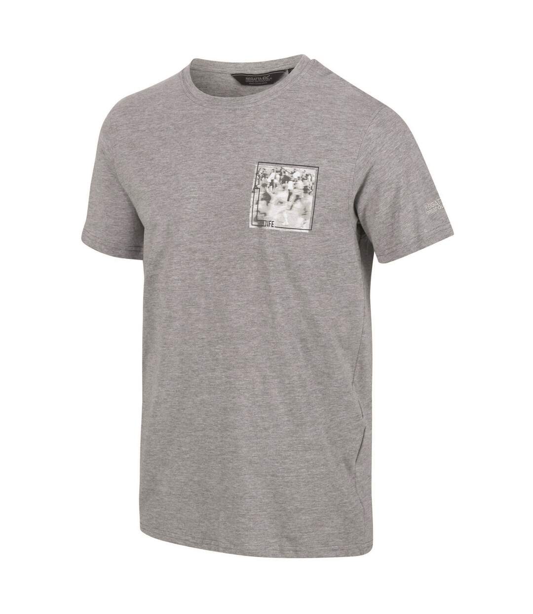 Regatta Mens Cline VI Marl Cotton T-Shirt (Gris argenté) - UTRG6844-4