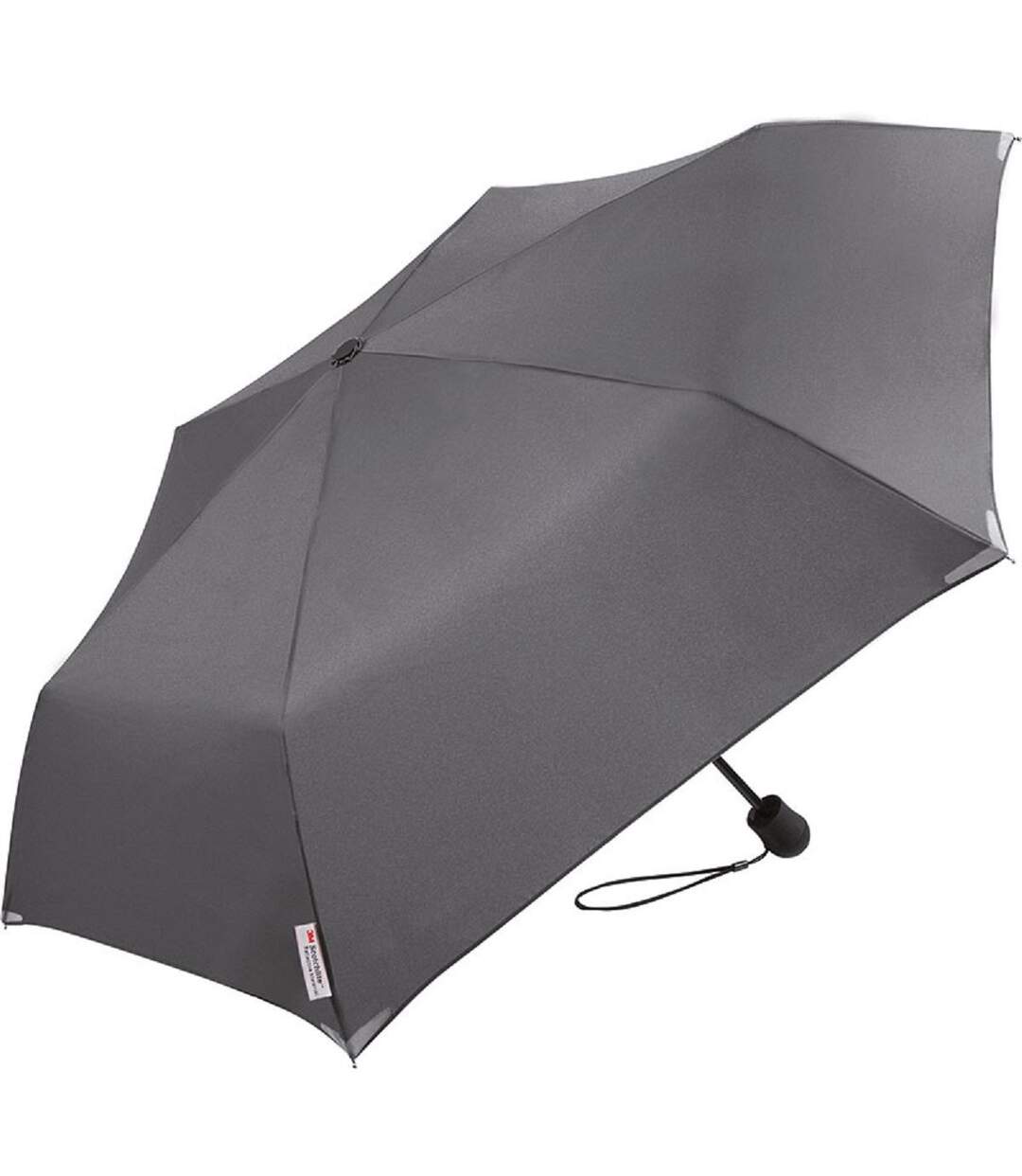 Parapluie pliant de poche avec lampe à LED - FP5171 - gris-1