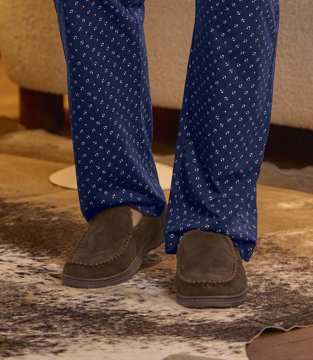 Les Chaussons Suédine Doublée Sherpa-4