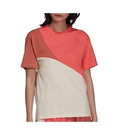 T-shirt rose femme adidas tee - l