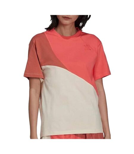 T-shirt rose femme adidas tee - l