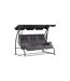 Ensemble de Coussins 3 Places Hanna 165cm Gris-1