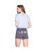 Womens/ladies Relaxed Fit Shorts Anthrazit PJ Salvage-3