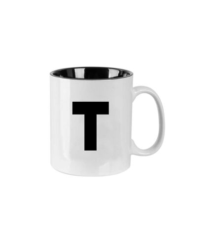 Mug en Céramique Lettre T 30cl Noir & Blanc