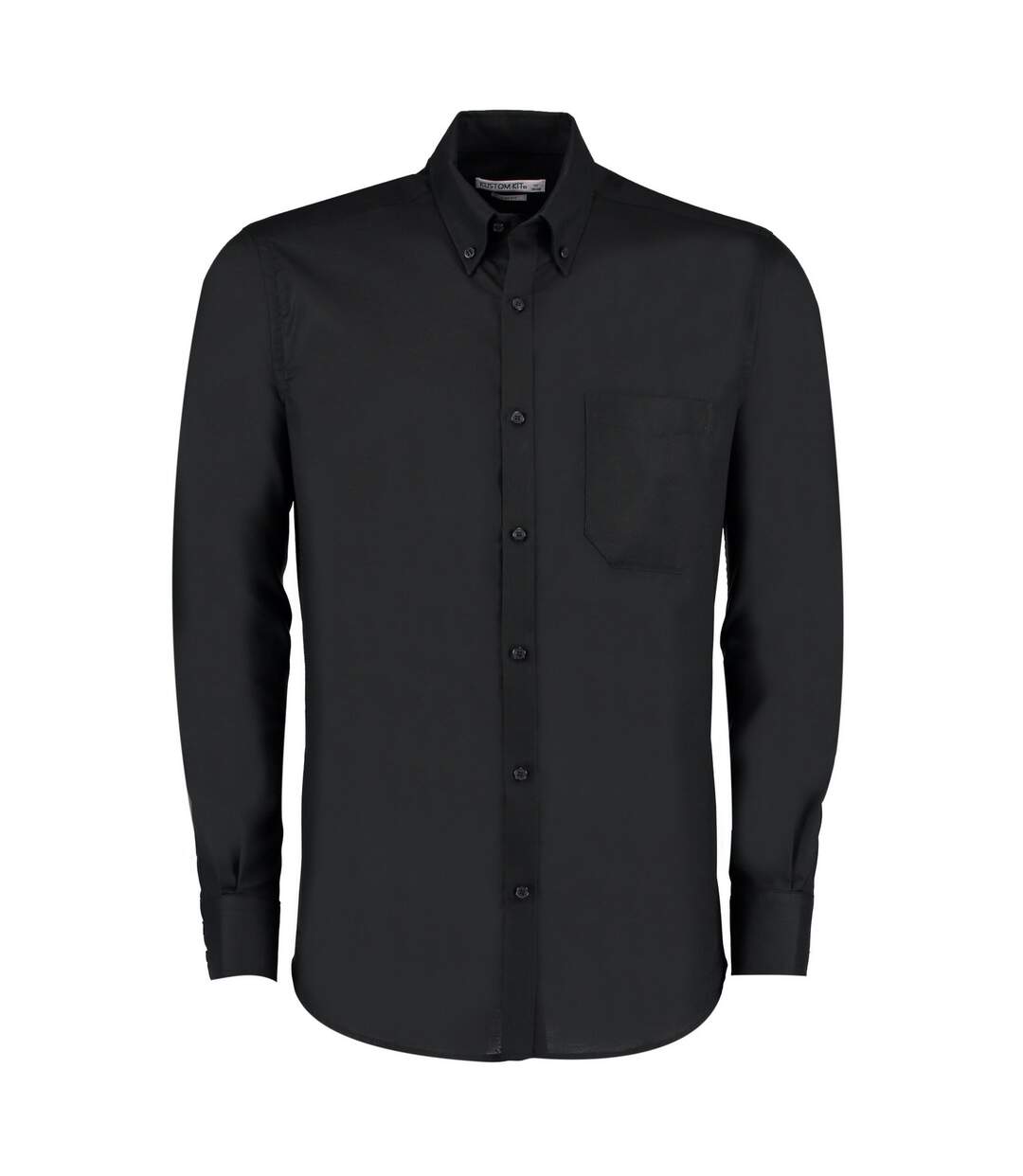 Chemise Manches Longues Travail Homme Noir Kustom Kit-1